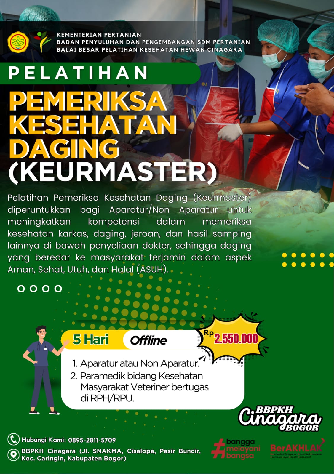 Pelatihan Pemeriksa Kesehatan Daging…