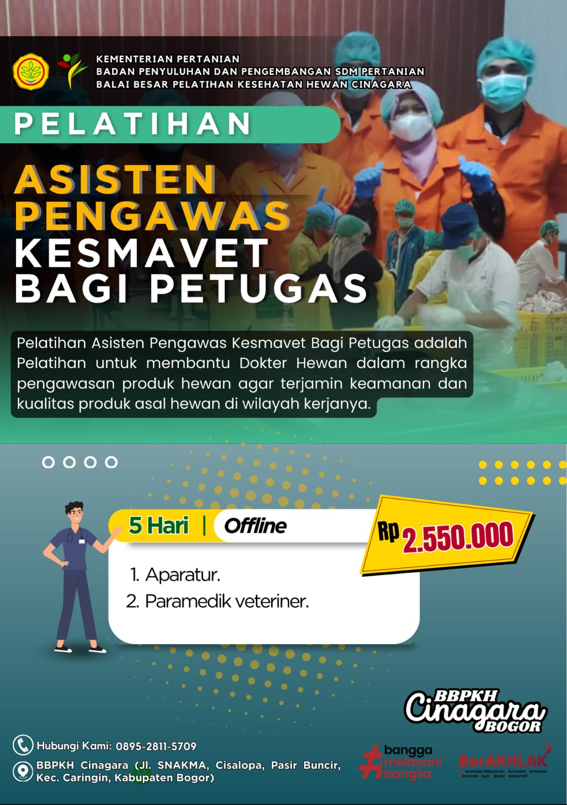 Pelatihan Asisten Pengawas Kesmavet…